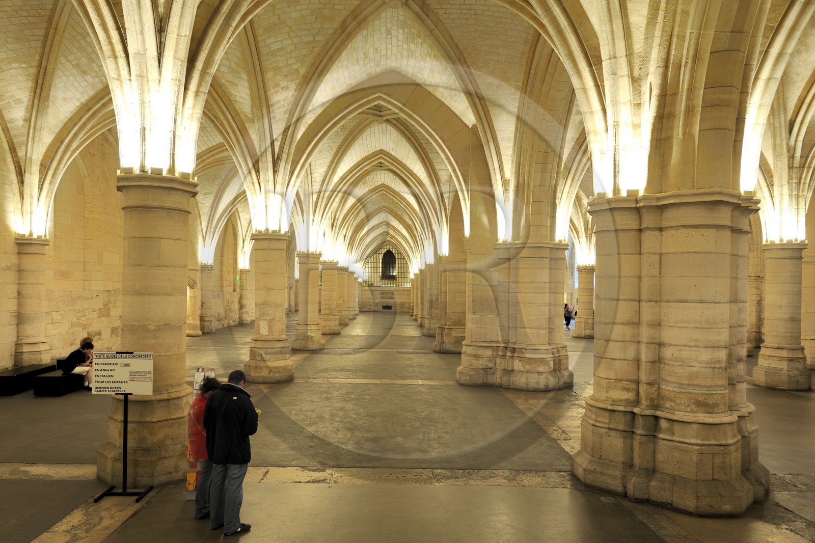 France, Paris (75), Ile de la Cité, la Conciergerie dans le Palais de Justice, la salle des Gens d'armes (1302)