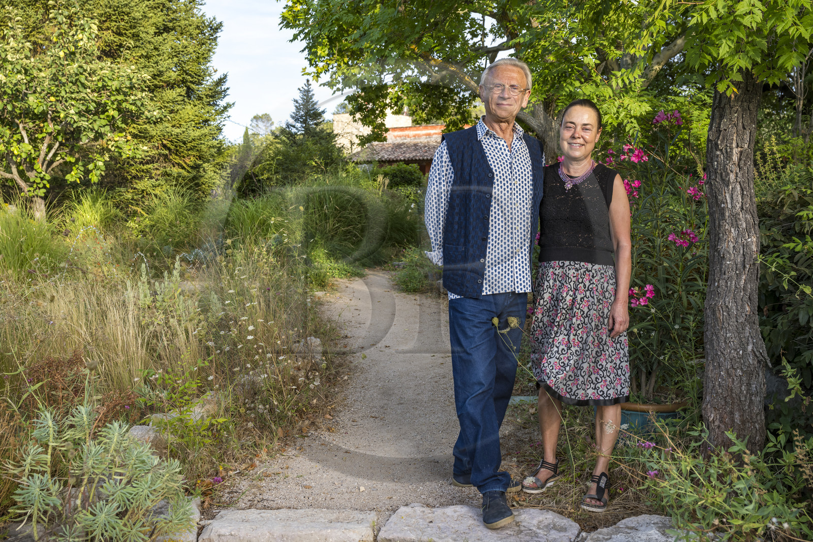 France, Var (83), Provence Verte, Bras, vers Saint-Maximin-la-Sainte-Baume, la maison d'hotes Le Peyrourier - une campagne en Provence, Martina et Claude Fussler