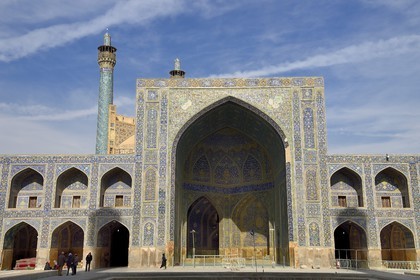 Iran, province d'Ispahan, Ispahan, la mosquée de l'Imam ou mosquée du Chah (Shah)