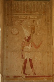 Egypte, Haute Egypte, vallée du Nil, environs de Louxor, nécropole thébaine classée Patrimoine Mondial de l'UNESCO, Thèbes Ouest, Deir el Bahari, temple d'Hatchepsout