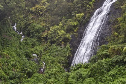 France, Ile de la Reunion, Cirque de Salazie, classé Patrimoine Mondial de l'UNESCO, cascade du Voile de la Mariée