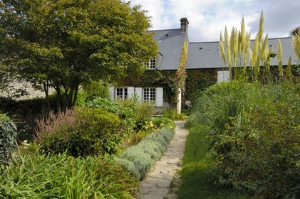 France, Manche (50), Cap de la Hague, Omonville-la-Petite, maison de Jacques Prévert