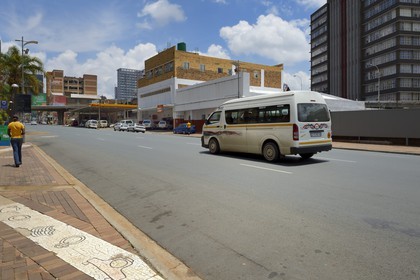 South Africa, Gauteng Province, Johannesburg, Maboneng district, Commissioner street east of the city