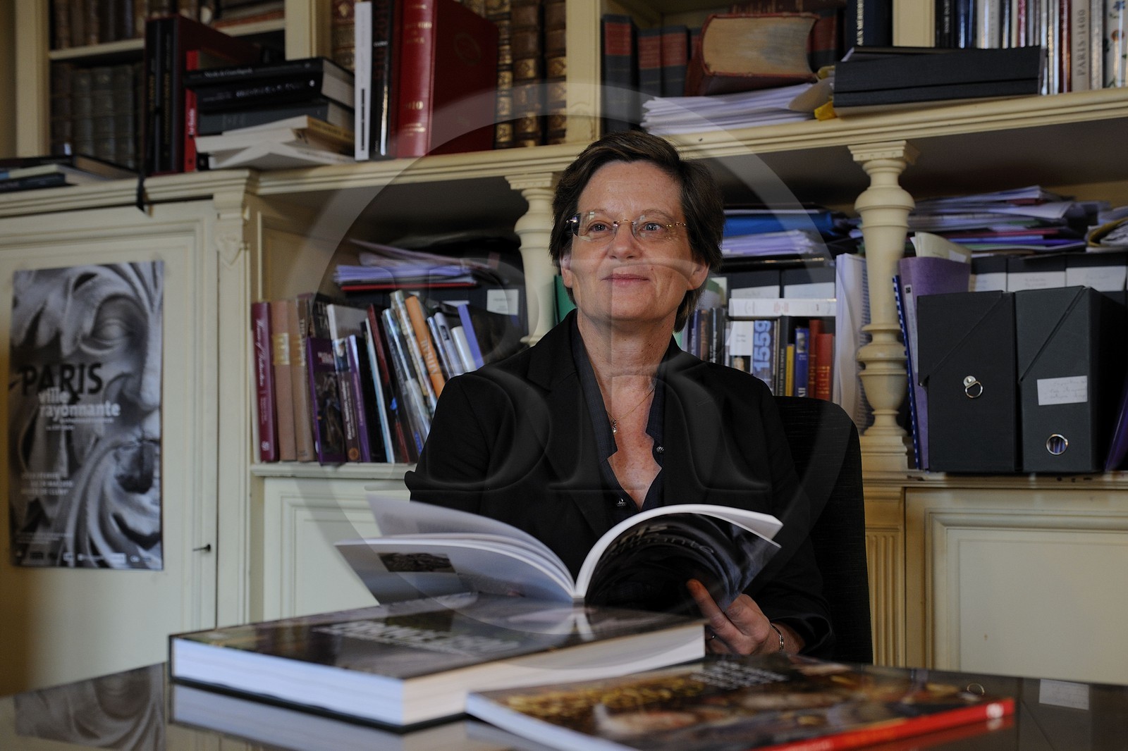 France, Paris (75), portrait de Elisabeth Taburet-Delahaye, .directrice du musée national du Moyen Âge - Thermes et hôtel .de Cluny