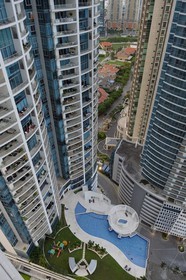 Panama, Panama City, quartier de gratte-ciels de Punta Colon