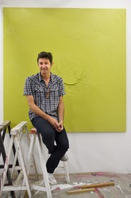 France, Alpes-Maritimes (06), Nice, La Station, espace d’art contemporain situé dans les anciens abattoirs, l'artiste Cédric Teisseire dans son atelier