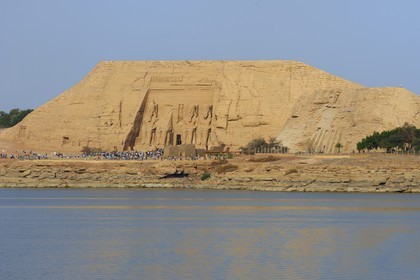 Egypte, Haute Egypte, Nubie, Abou Simbel, site classé Patrimoine Mondial de l'UNESCO, temple de Ramsès II