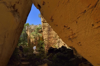 France, Bouches du Rhone, Aix en Provence, quarries of Bibemus that inspired many paintings by Cézanne