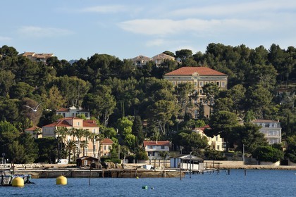 France, Var, the Rade (Roadstead) of Toulon, La Seyne sur Mer, district of Tamaris, the villa Tamaris, art center dedicated to the exhibition of contemporary art