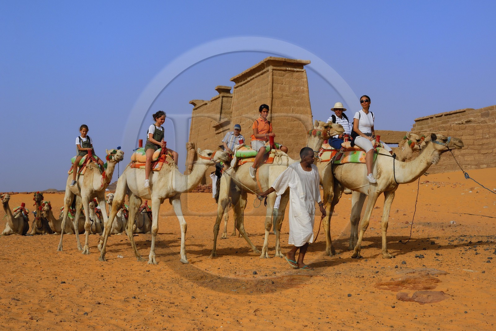 Egypte, Haute Egypte, Lac Nasser, désert de Nubie, temple de Ouadi es-Seboua ou vallée des lions