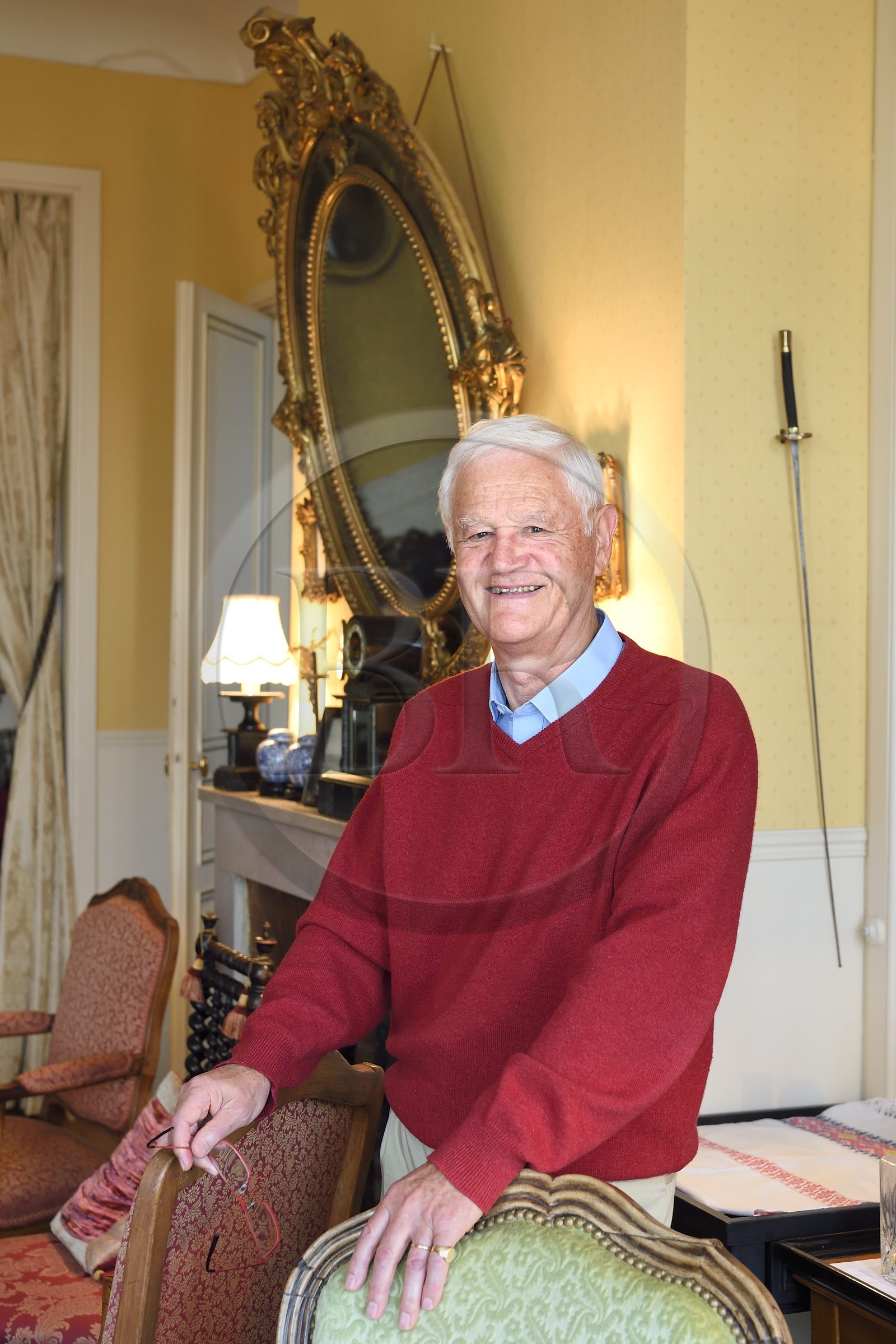 France, Seine-Maritime (76), la commune de Sainte-Adresse voisine du Havre, Remy Dufour vice président de l'association pour la sauvegarde du patrimoine de Saint-Adresse