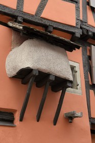France, Bas Rhin, Westhoffen, former Jewish quarter, outdoor oven that allowed to keep warm Shabbat dish