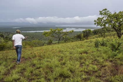 Rwanda, Parc national de l'Akagera, lac Birengero