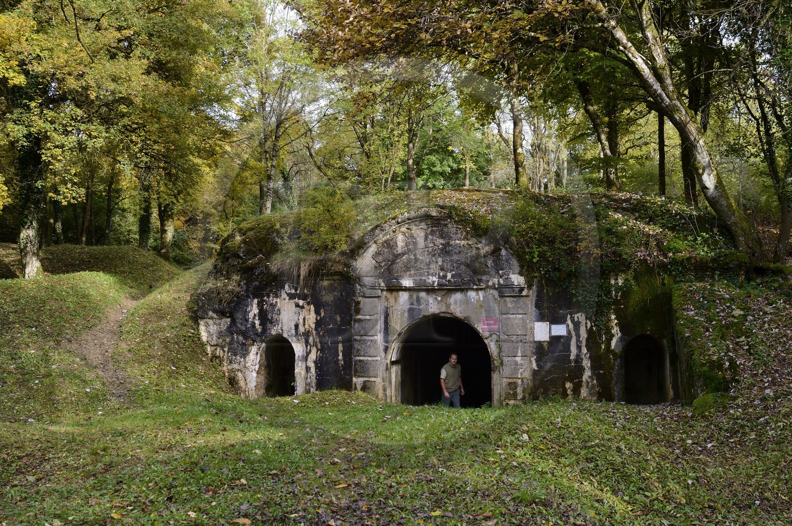 France, Meuse (55), région de Douaumont, bataille de Verdun, le Fort de Souville, la tourelle Bussière