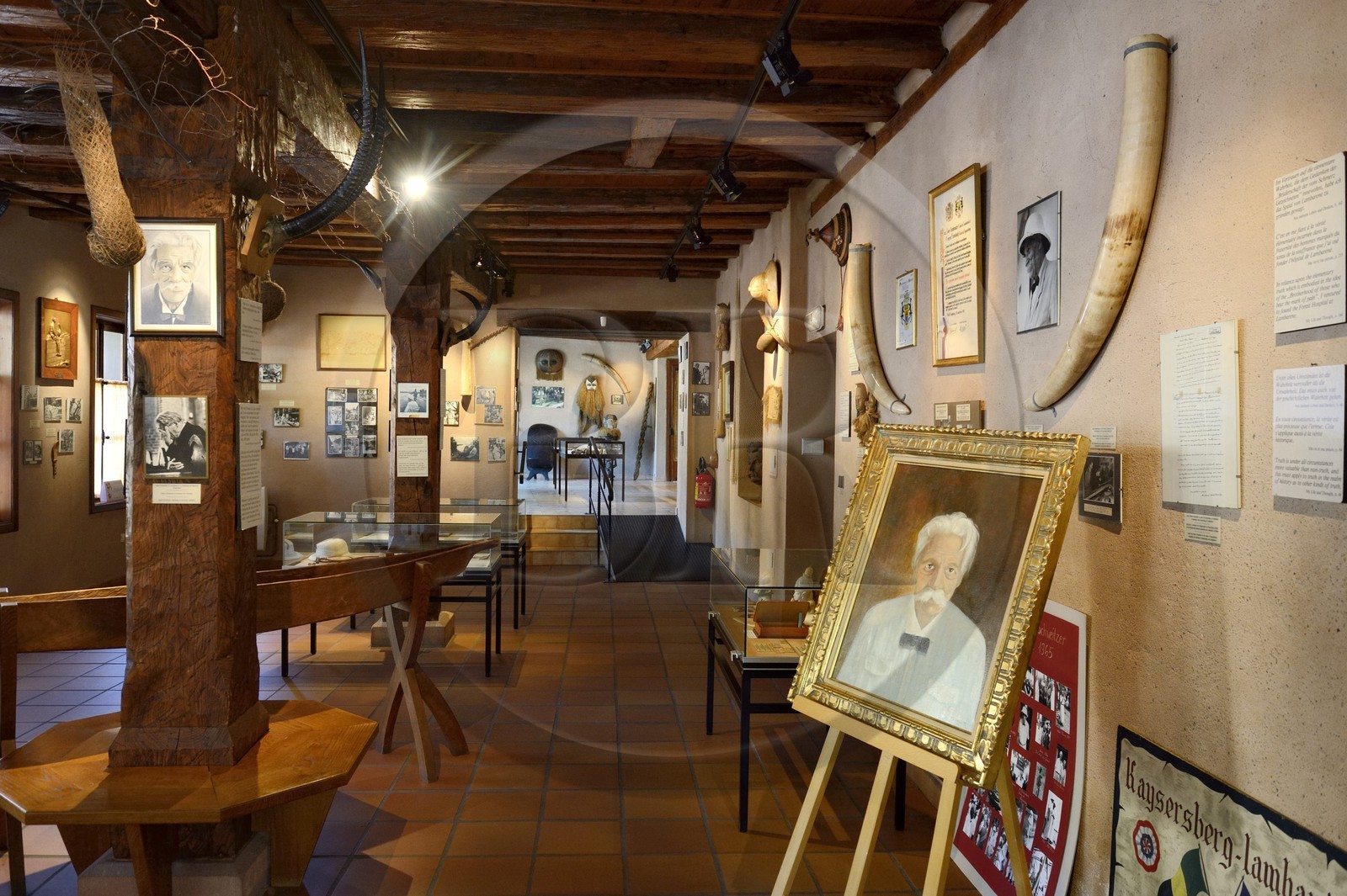 France, Haut-Rhin (68), Kaysersberg, maison natale et musée du Docteur Albert Schweitzer