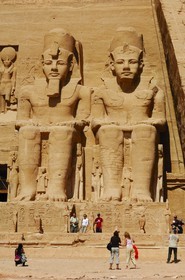 Egypte, Haute Egypte, Nubie, Abou Simbel, site classé Patrimoine Mondial de l'UNESCO, temple de Ramsès II