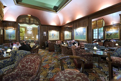 France, Calvados, Pays d'Auge, Deauville, Normandy Hotel (Barriere group), the bar