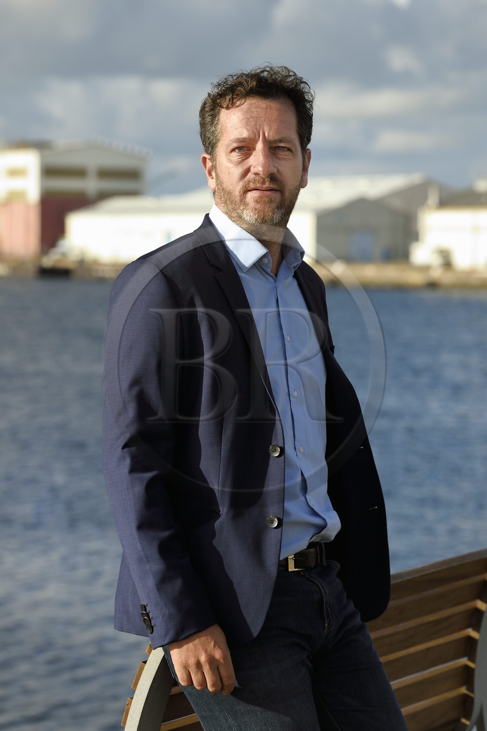 France, Seine-Maritime (76), Le Havre, quartier des docks, bassin Vatine, Gilda Gautier directeur du port de plaisance et délégué général de la Transat Jacques Vabre