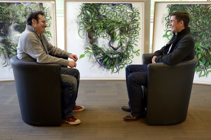 France, Val-d’Oise (95), Gonesse, atelier de l'artiste Fred Kleinberg au sein de l'entreprise Manutan