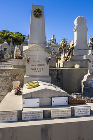 France, Herault, Sète, Saint-Charles cemetery known as the Marin cemetery, tomb of Jean Vilar