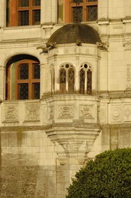France, Loir et Cher, Loire Valley listed as World Heritage by UNESCO, Chateau de Blois, facade of the Loges in Francois I Wing