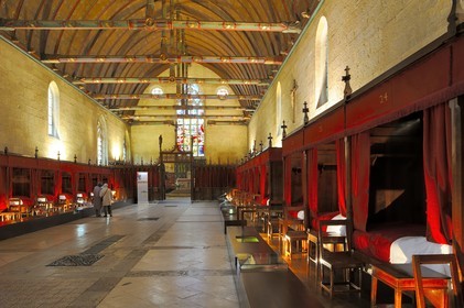 France, Côte-d'Or (21), l'Hôtel-Dieu des Hospices de Beaune, Grand' salle appelée aussi salle des pauvres