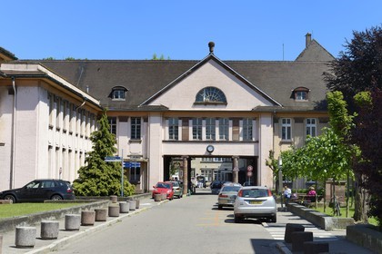France, Bas-Rhin (67), Strasbourg, l'Hôpital Civil, site principal et historique des Hôpitaux universitaires de Strasbourg, batiment construit pendant la periode allemande