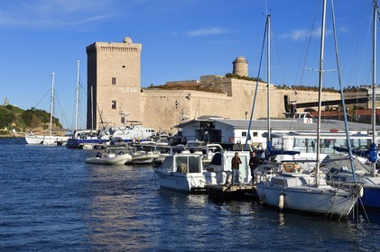 France, Bouches-du-Rhône (13), Marseille, le Fort Saint Jean à l'entrée du Vieux Port