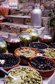 France, Var, Saint Tropez, on the market from the Place aux herbes (square)