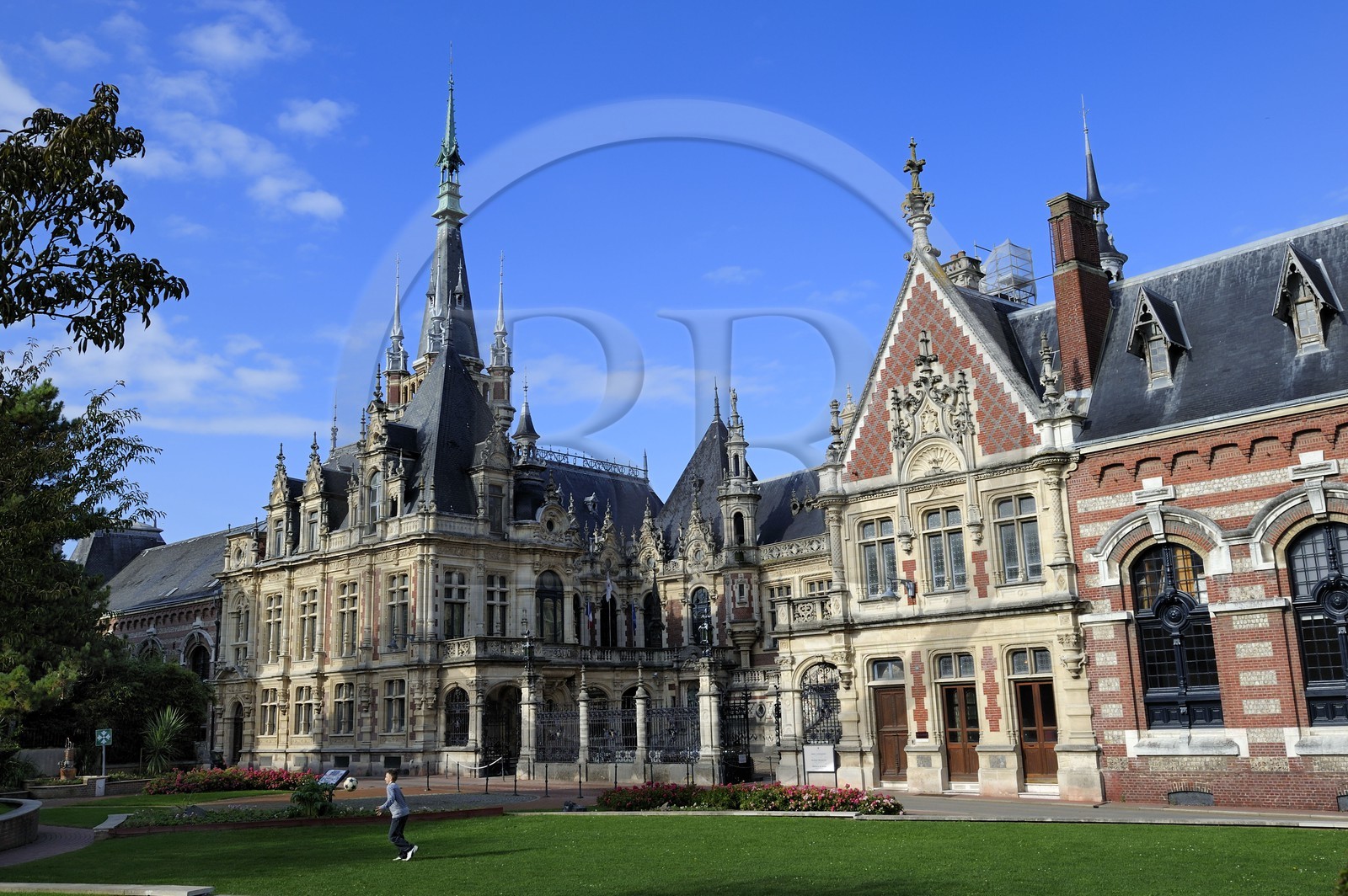 France, Seine-Maritime (76), Pays de Caux, Côte d'Albâtre, Fécamp, Palais Bénédictine, de style Néogothique et Néo-renaissance construit par l'industriel ayant commercialisé la liqueur Bénédictine