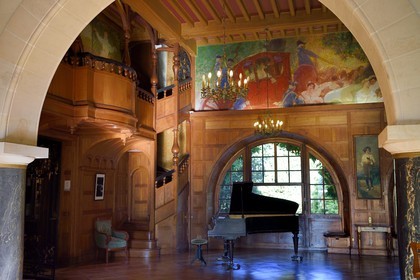 France, Pyrenees Atlantiques, Basque Country, Cambo les Bains, Villa Arnaga, the French author Edmond Rostand's house and museum, the Great Hall