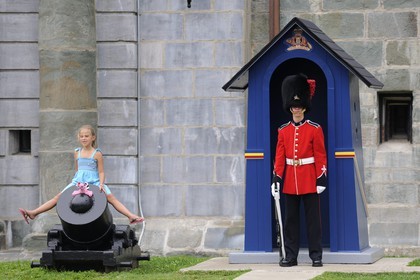Canada, Quebec Province, Quebec City, Citadelle, soldier mounting guard