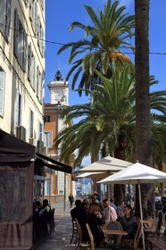 France, Corse du Sud, Ajaccio, the city hall on place Maréchal Foch and the city hall in the background