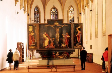 France, Haut-Rhin (68), Colmar, le musée Unterlinden, le retable d'Issenheim