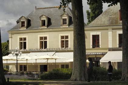 France, Loir et Cher (41), Vallée de la Loire classée Patrimoine Mondial de l' UNESCO, château de Chambord, hotel-restaurant du Grand Saint-Michel