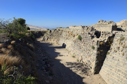 Israel, Northern District, Galilee, Belvoir Fortress is a Crusader fortress hold by the Knights Hospitaller between 1168 and 1189