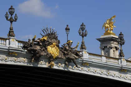 France, Paris (75), le Pont Alexandre III