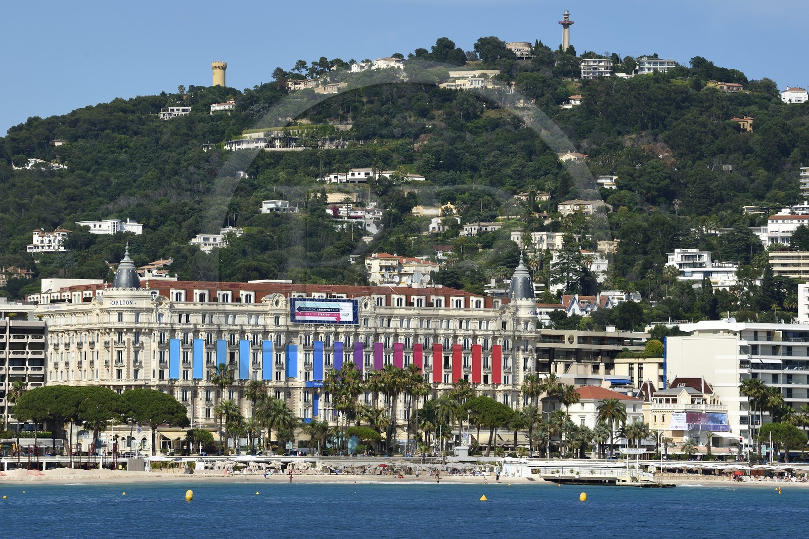 France, Alpes-Maritimes (06), Cannes, le palace du Carlton sur le boulevard de la Croisette