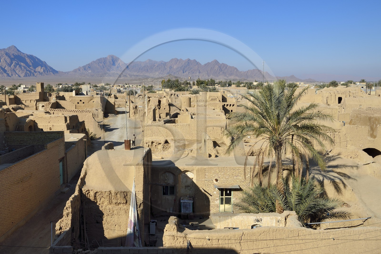 Iran, Province d'Ispahan, désert du Dasht-e Kavir, région de Khur et Biabanak, la vieille ville de Bayazeh