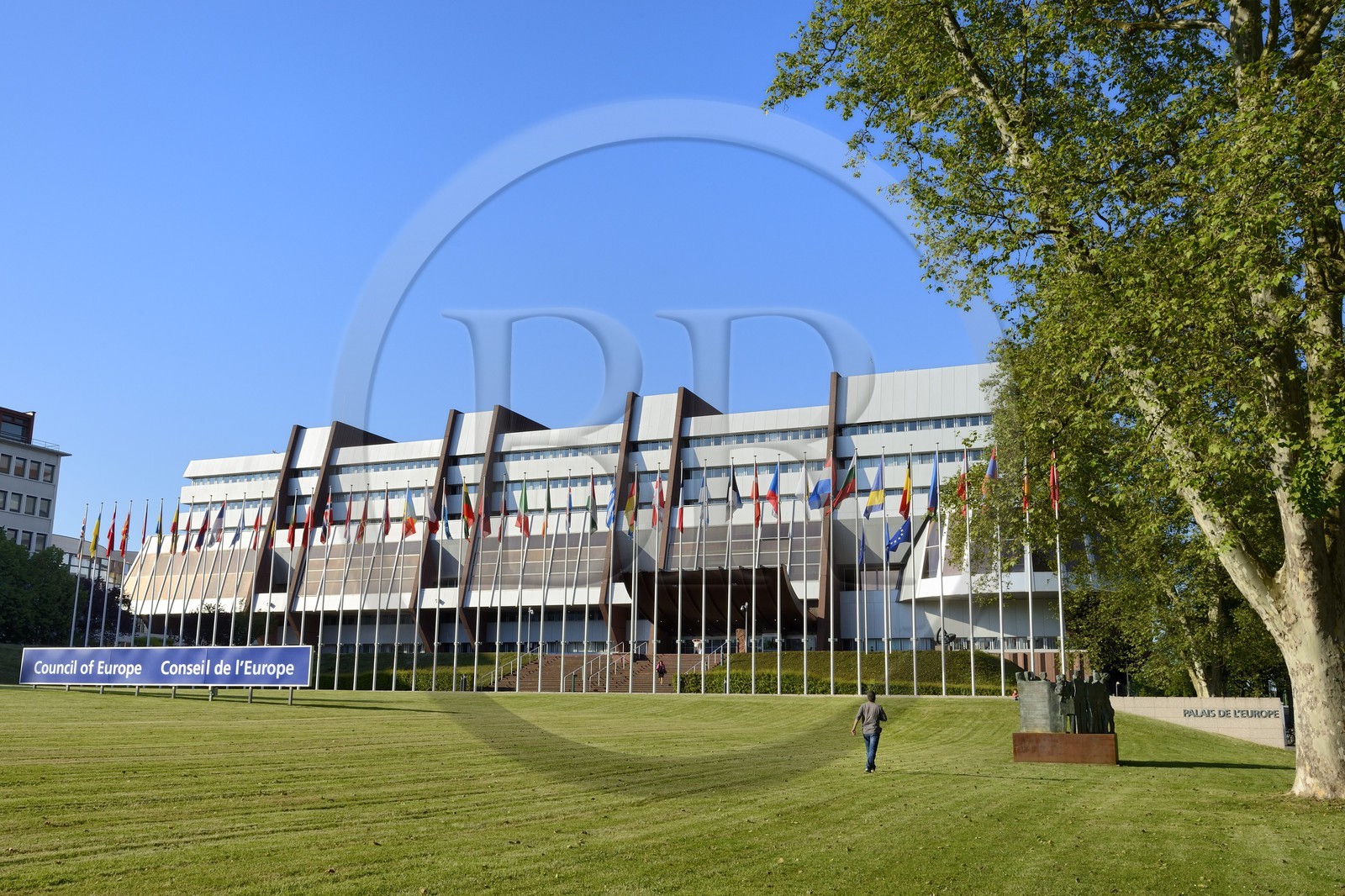 France, Bas-Rhin (67), Strasbourg, le palais de l'Europe, siège du Conseil de l'Europe