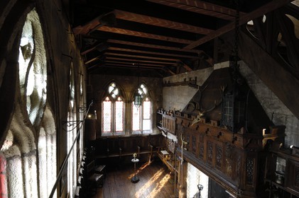 France, Charente-Maritime (17), Rochefort, maison de Pierre Loti, la salle gothique