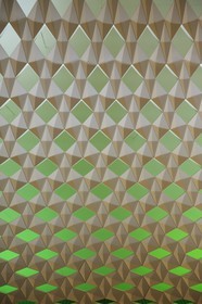 Norway, Oslo, docks district of Bjorvika, the new opera house by Snohetta architects, detail of an inside wall