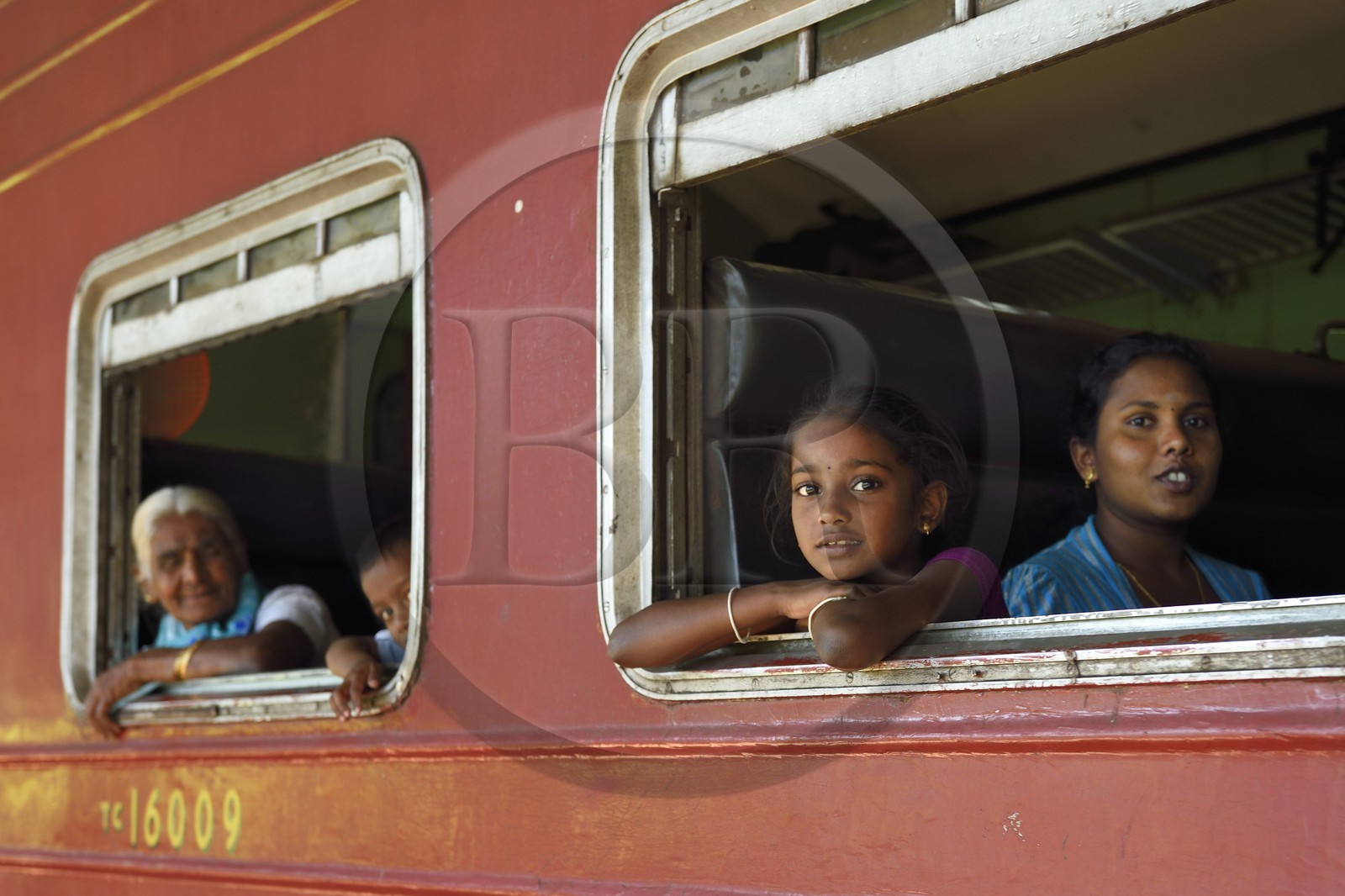 Sri Lanka, Province d'Uva, trajet en train dans la région montagneuse de la culture du thé entre Badulla et Ella