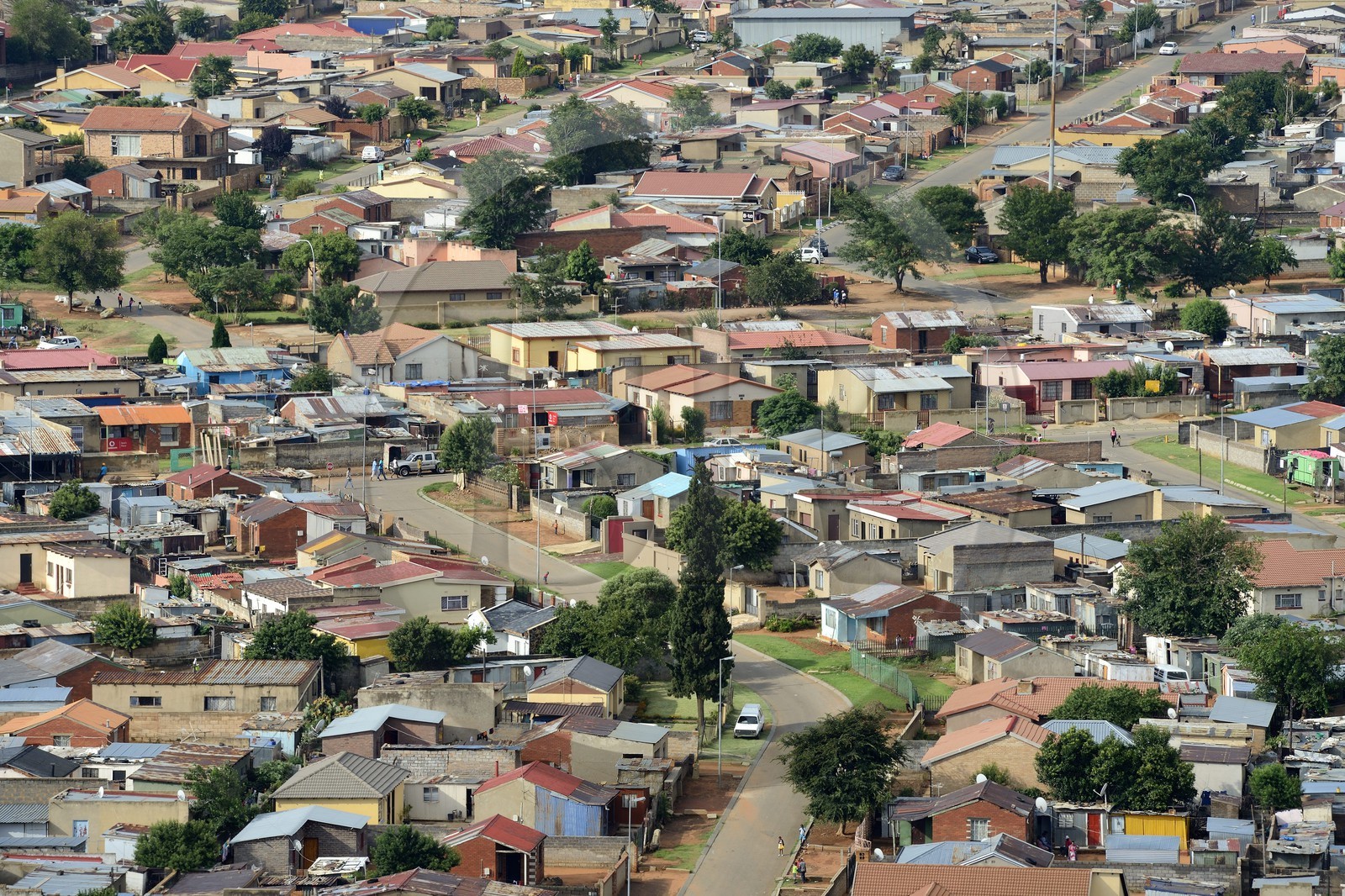 Afrique du Sud, province de Gauteng, Johannesburg, Soweto, le quartier d'Orlando dans le township