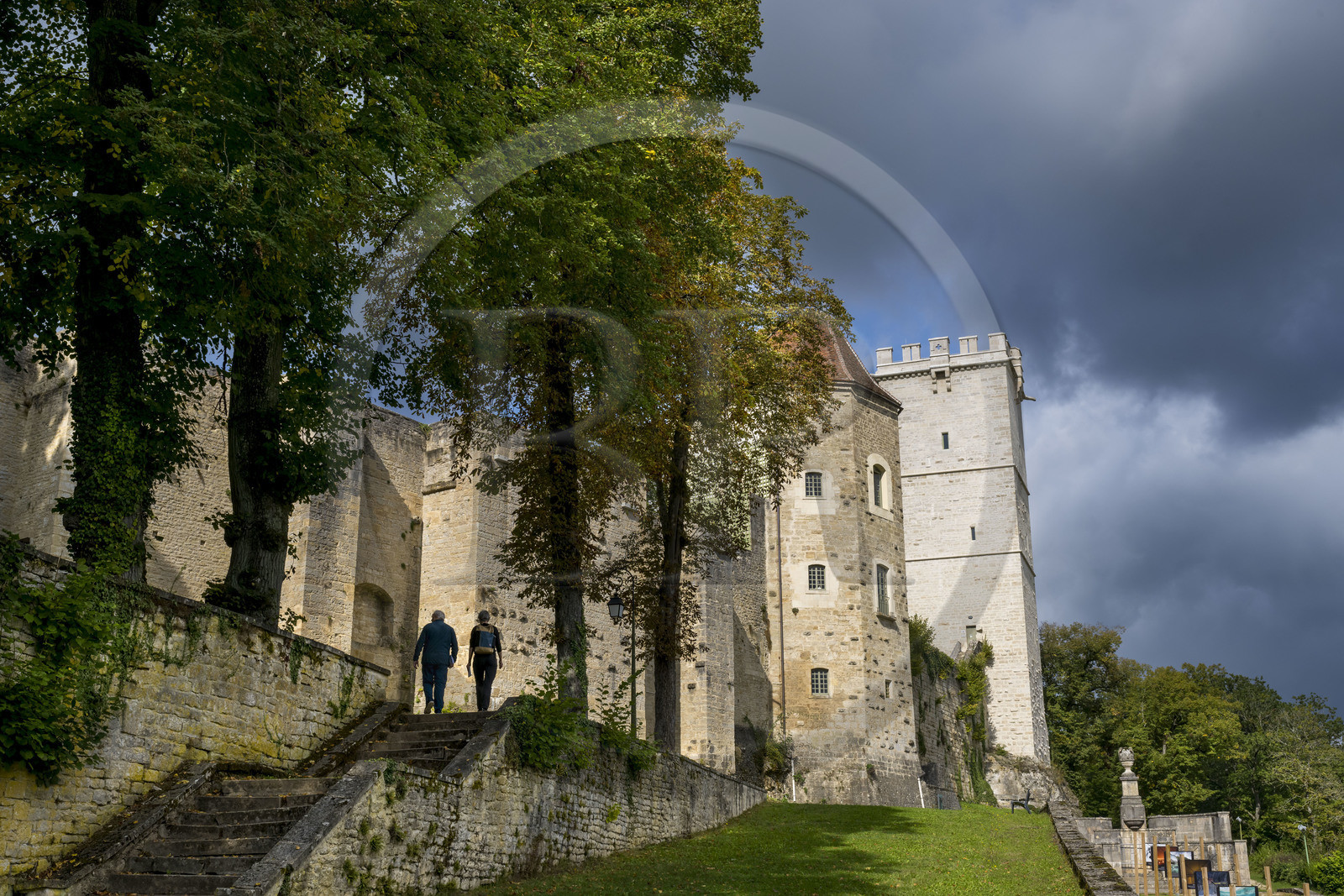 France, Côte-d'Or (21), Montbard, Musée Parc Buffon, chateau de Montbard vestige du chateau fort de la fin du XIIIe siècle transformé au XVIIIe siècle par Buffon en un parc