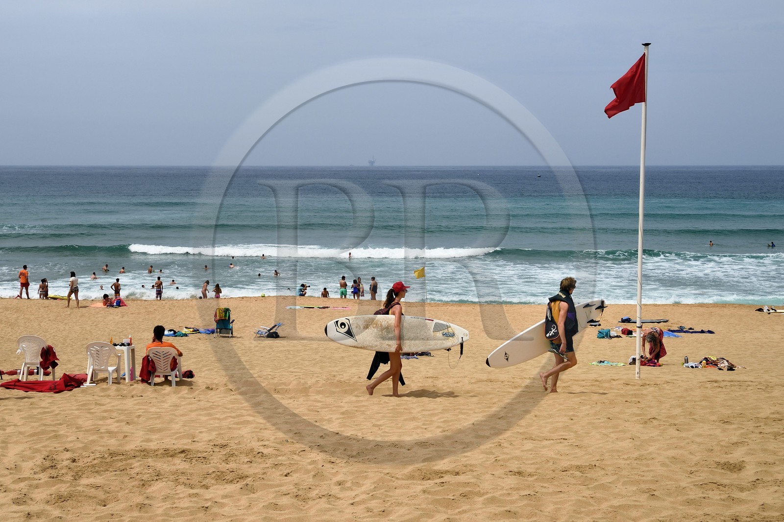 Espagne, Pays basque espagnol, Biscaye, région de Gernika-Lumo, Réserve de biosphère d'Urdaibai, Ibarrangelu,  plage de Laga