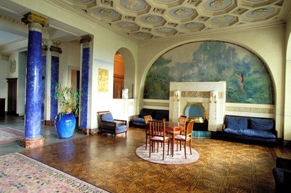 France, Savoie (73), Aix-les-Bains, l' ancien palace Royal-Splendide, l' ancien hall