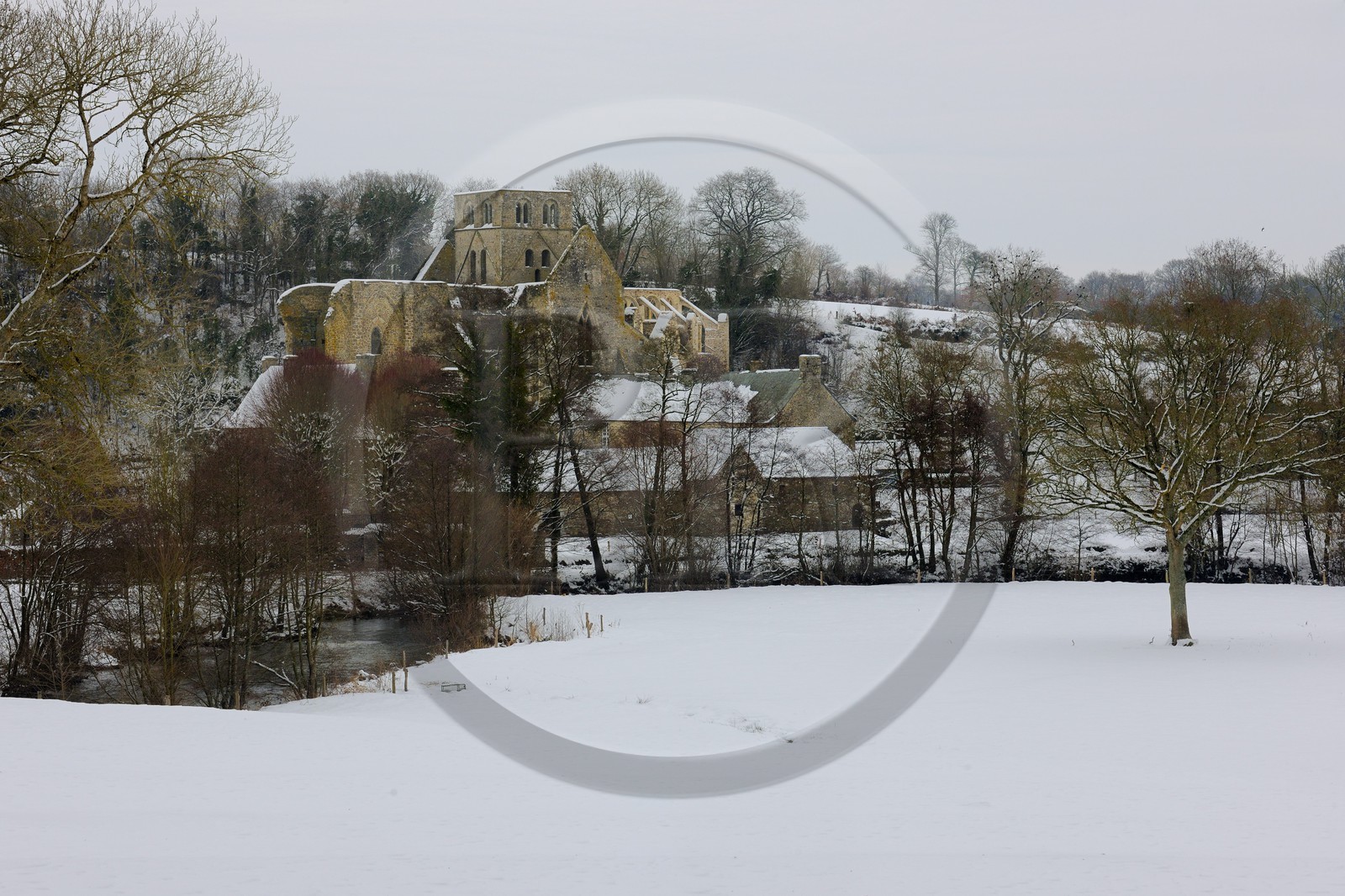 France, Manche (50), Cotentin, ruine de l'abbaye bénédictine de Hambye