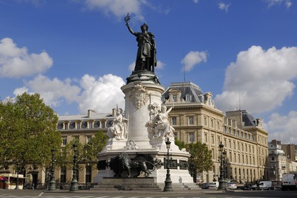 France, Paris (75), place de la République