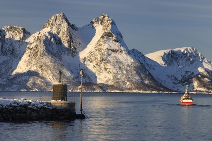 Norvège, Nordland, iles des Westeralen, port de Myre
